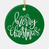 メリークリスマス – クリスマス飾り セラミックオーナメント (正面)