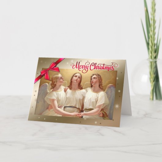 メリークリスマス.クリスマス・エン絵画ジェルズ シーズンカード (正面)