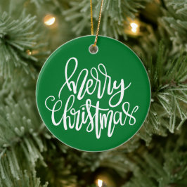 メリークリスマス - クリスマス オブジェ セラミックオーナメント