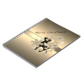 メリークリスマス、クリスマス、クリスマスの装飾 ノートブック (左側)