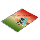 メリークリスマス、クリスマス、クリスマスの装飾 ノートブック (左側)
