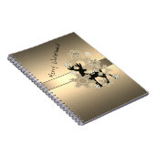 メリークリスマス、クリスマス、クリスマスの装飾 ノートブック (右側)