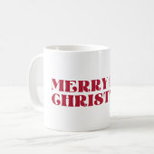 メリークリスマス - クリスマス コーヒーマグカップ (正面左)