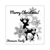 メリークリスマス、クリスマス ラバースタンプ (インプリント)