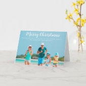 メリークリスマス クリスマス 写真 カード (黄色い花)