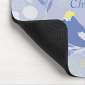 メリークリスマス，クリスマス，鳥，花，自然, p マウスパッド (コーナー)