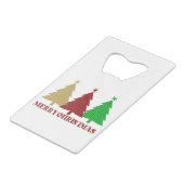 メリークリスマス クレジットカード栓抜き (正面アングル)