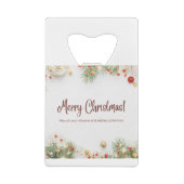 メリークリスマス クレジットカード栓抜き (裏面)