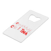 メリークリスマス クレジットカード栓抜き (裏面アングル)