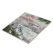 メリークリスマス.クロードモネセラミックタイル タイル (側面)