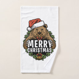 メリークリスマス グリズリーベア バスタオルセット