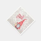 メリークリスマス，グリッター《写真》ぼけ味，かわいい格言 スタンダードカクテルナプキン (角)