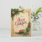 メリークリスマス グリーティングカード シーズンカード (スタンド正面)