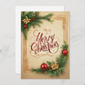 メリークリスマス グリーティングカード シーズンカード (正面/裏面)