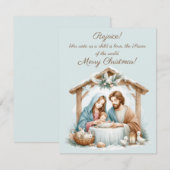 メリークリスマス グリーティングカード 招待状 (正面/裏面)