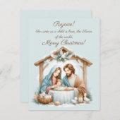 メリークリスマス グリーティングカード 招待状 (正面/裏面)