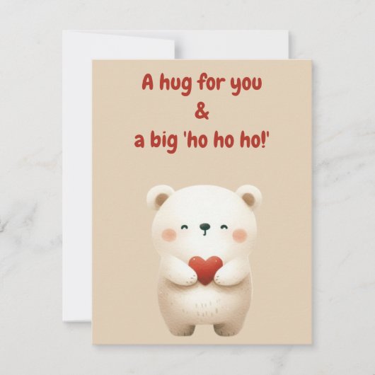 メリークリスマス グリーティングカード 招待状 (正面)