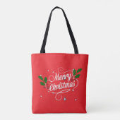メリークリスマス グリーティング トートバッグ (裏面)