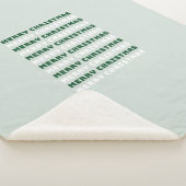 メリークリスマス、グリーンクリスマスアート、休日 シェルパブランケット (3/4)