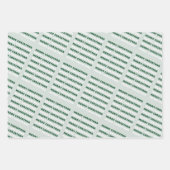 メリークリスマス、グリーンクリスマスアート、休日 ラッピングペーパーシート (正面)