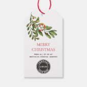 メリークリスマス グリーンナー事業 ロゴ ギフトタグ (正面)