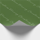 メリークリスマス（グリーンBG） ラッピングペーパー (角)