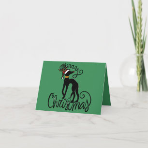 メリークリスマス グレイハウンド カード