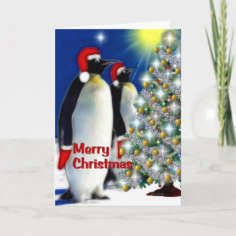 メリークリスマス-コウテイペンギン シーズンカード