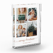 メリークリスマス |コラージュモダン4枚のフォトブロック フォトブロック (左)