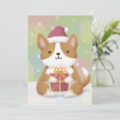 メリークリスマス：コルギイラストレーションアート シーズンカード (スタンド正面)