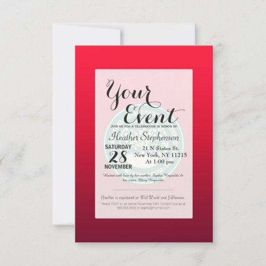 「メリークリスマス」コーヒーカップおもしろいミーム 招待状 (正面)