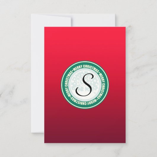 「メリークリスマス」コーヒーカップおもしろいミーム 招待状 (裏面)