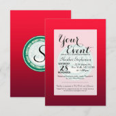 「メリークリスマス」コーヒーカップの面白いミーム 招待状 (正面/裏面)