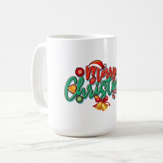 メリークリスマス コーヒーマグカップ (正面左)