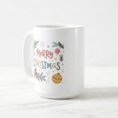 メリークリスマス コーヒーマグカップ (正面左)