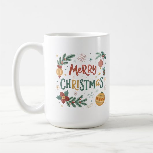 メリークリスマス コーヒーマグカップ (左)