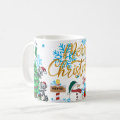 メリークリスマス コーヒーマグカップ (正面左)