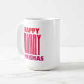 メリークリスマス コーヒーマグカップ (正面左)