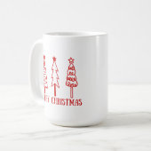 メリークリスマス コーヒーマグカップ (正面左)