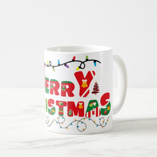 メリークリスマス コーヒーマグカップ (正面右)