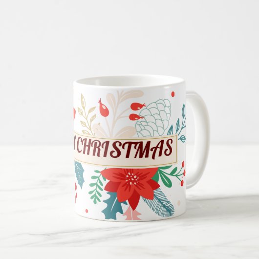 メリークリスマス コーヒーマグカップ (正面右)
