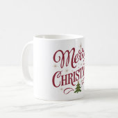 メリークリスマス コーヒーマグカップ (正面左)