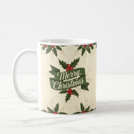 メリークリスマス コーヒーマグカップ (左)
