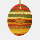 メリークリスマス　ゴッドブレスユー　カラーズデザイン セラミックオーナメント (右)