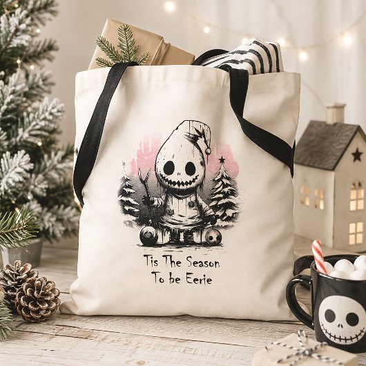 メリークリスマス ゴースト スプーキー ゴシック トートバッグ