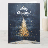 メリークリスマス ゴールデンツリー カード (正面)