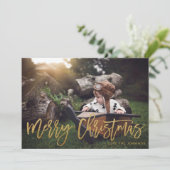 メリークリスマス ゴールドラメ スクリプト 写真 (スタンド正面)