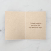 メリークリスマス ゴールドリボン ヴィンテージ フォトフレーム シーズンカード (内部)