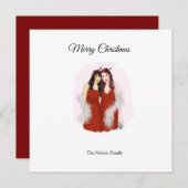 メリークリスマス サンキューカード (正面/裏面)