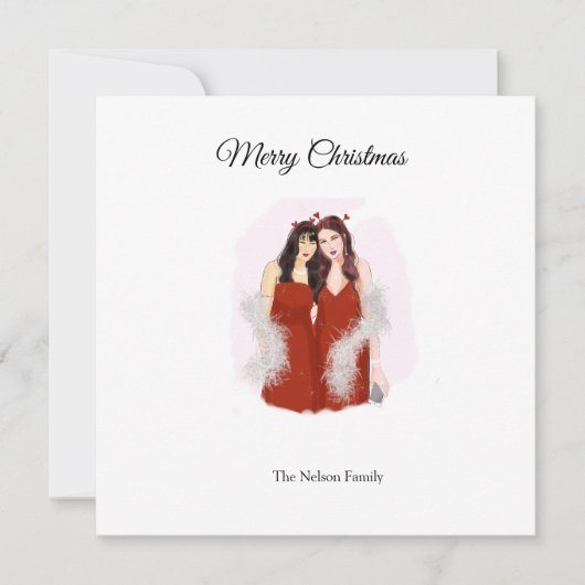 メリークリスマス サンキューカード (正面)